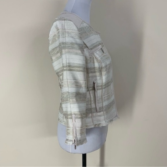 White House Black Market WHBM Asymmetrical Crop Jacket Blazer - Picture 5 of 10